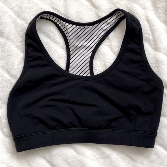 LUCY Women’s Black Racerback Sports Bra Top Size Small - Picture 5 of 6